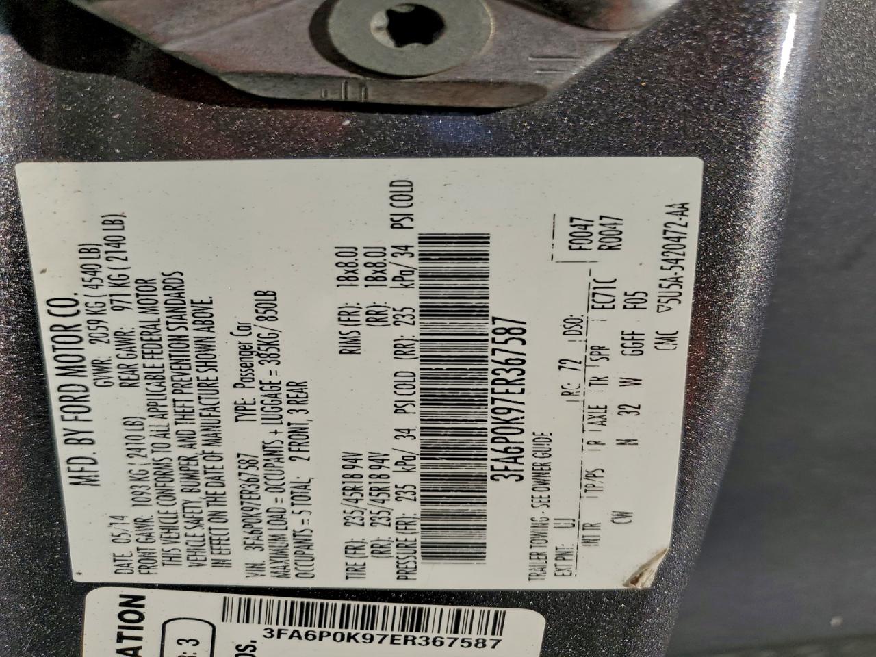 Ford Fusion Titanium Image 12