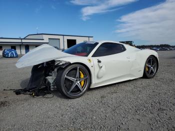  Salvage Ferrari 458 Spider