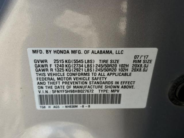 Honda Pilot Touring Image 8