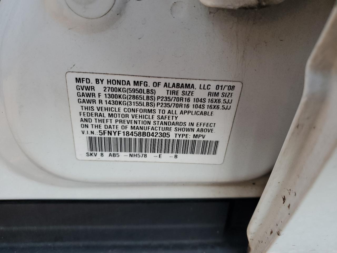 Honda Pilot Ex Image 12