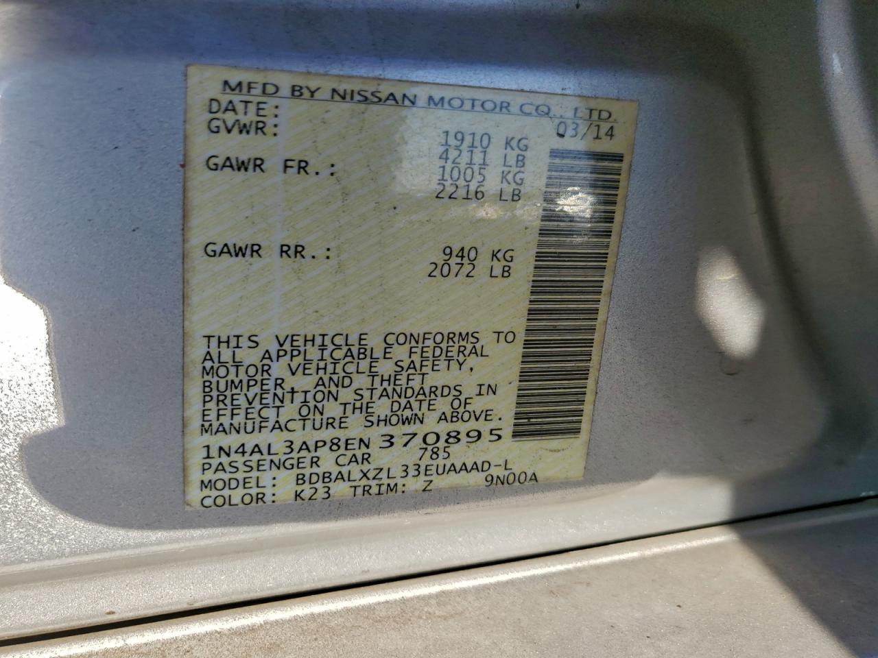 Nissan Altima 2.5 Image 10