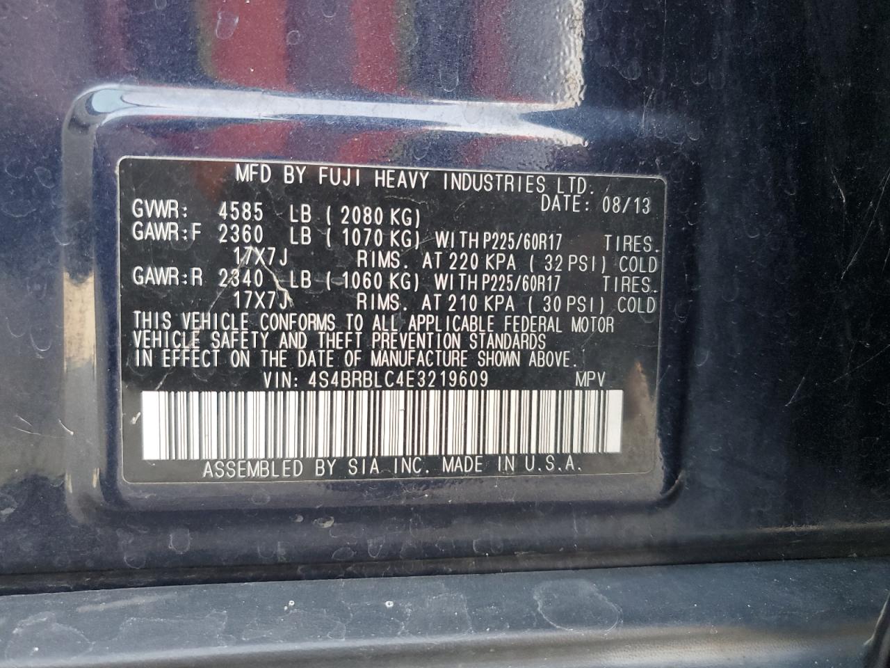 Subaru Outback 2.5i Limited Image 10