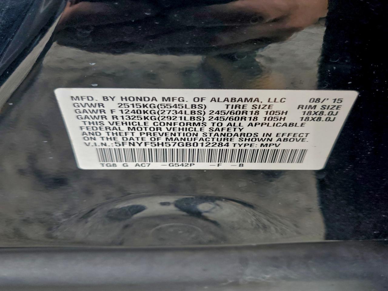 Honda Pilot Exl Image 13